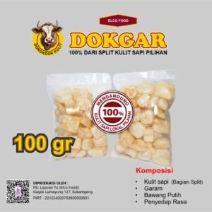 Kerupuk Rambak Kulit Sapi Premium 100gr – Dorokdok Halal & Gurih - Dokgar
