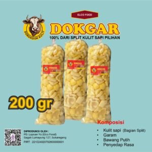 Kerupuk Rambak Kulit Sapi Premium 200gr – Dorokdok Halal & Gurih - Dokgar